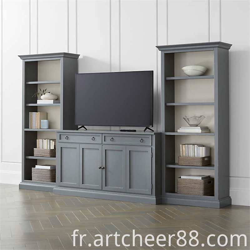 Cameo 3 Piece Modular Grey Media Entertainment Center Jpg